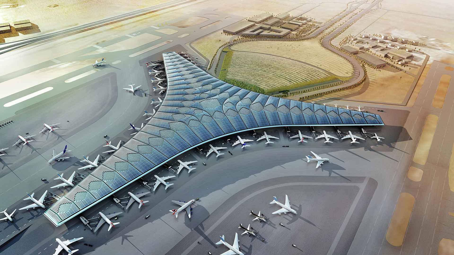 Kuwaitin kansainvälinen lentokenttä on Farwaniyassa Kuwaitissa 15,5 km (9,6 mailia) etelään Kuwait Citystä sijaitseva lentokenttä, jonka pinta-ala on 37,7 neliökilometriä (14,6 neliökilometriä).Se on Al Jazeeran ja Kuwaitin lentoyhtiöiden keskus.