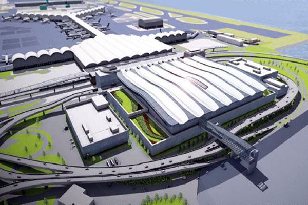 Oversigt over Hong Kong T2 Terminal Construction Project